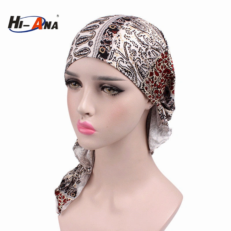wholesale 2018 New trade two-tone braided head cap India turban hat for women
