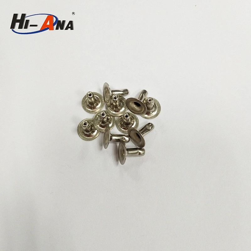 size 9x9mm metal rivet with double face China supplier