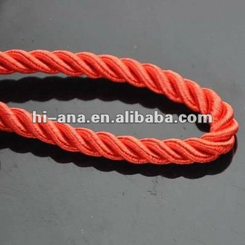 Dia:8mm Fashion Decorative rope for curtain China supplier