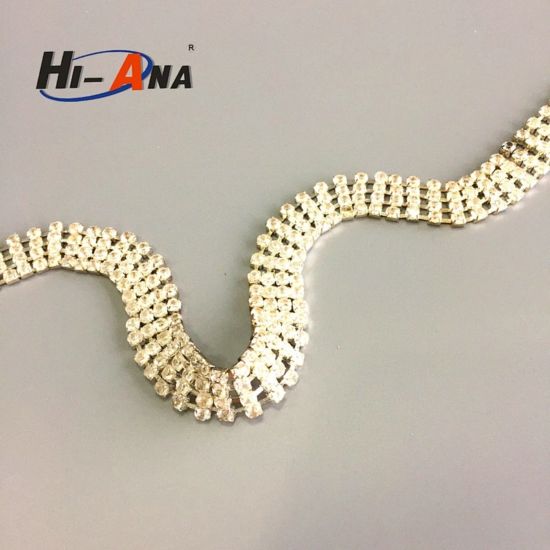 hi-ana rhinestone2 Stict QC 100% Quality promotional diamante trim