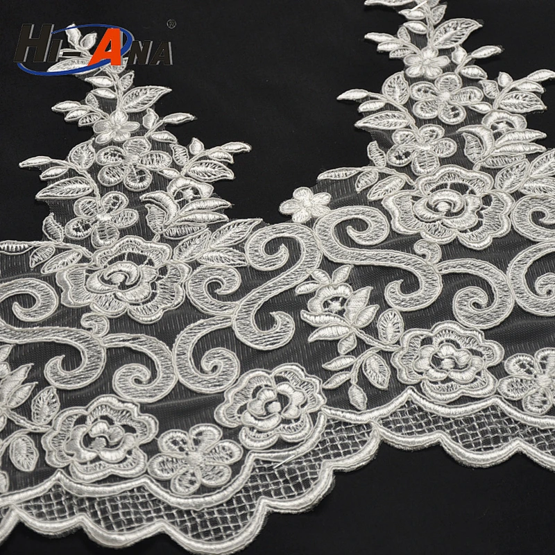 5.5 million units monthly from a 15year upplier Top quality guangzhou african lace embroidery fabric