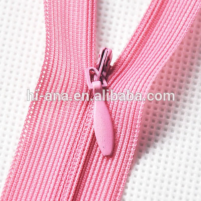 3# Drop Slider Invisible Zipper with Lace Tape