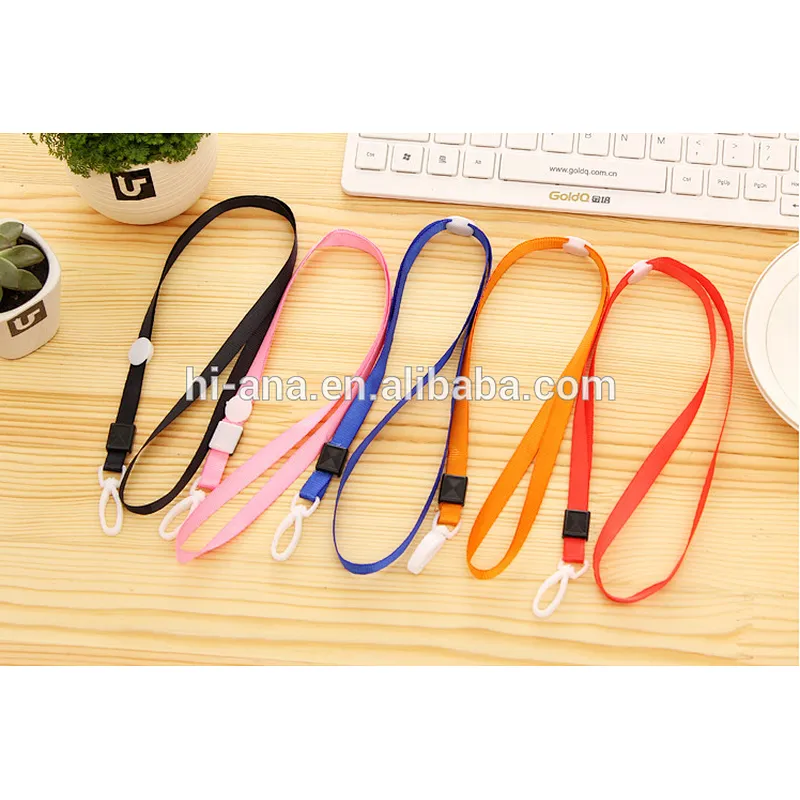 1cm plastic hook Ribbon badge lanyard lanyard gold ribbon work documents card sets with rope chest card rope