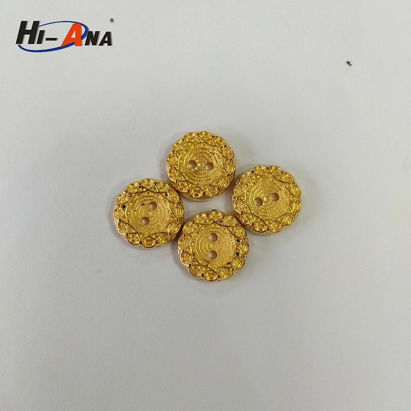 gold nickel free shank plastic garment button