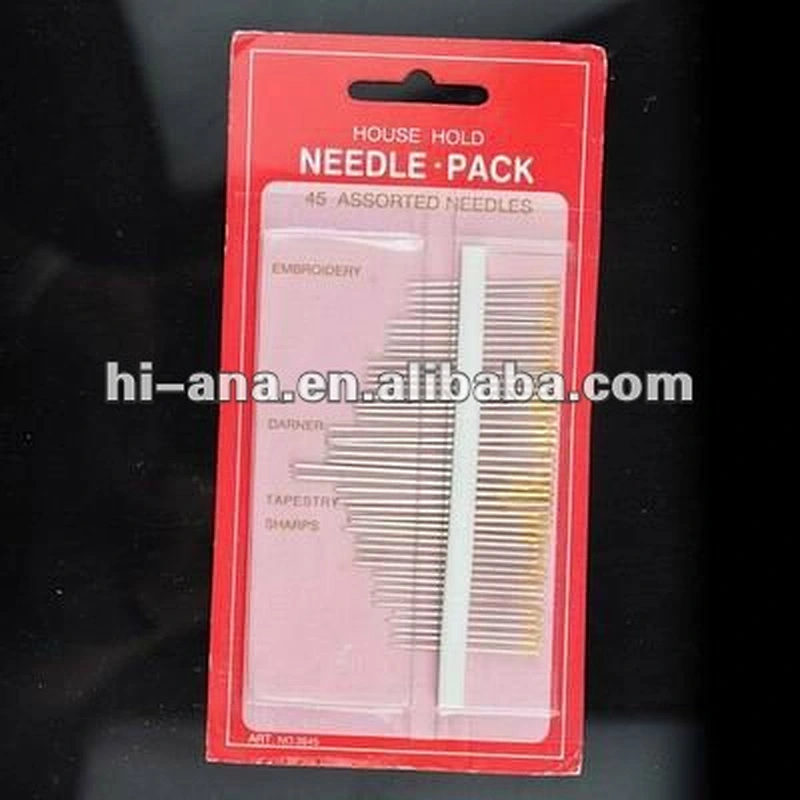 45 count per card hand sewing needles kit China supplier