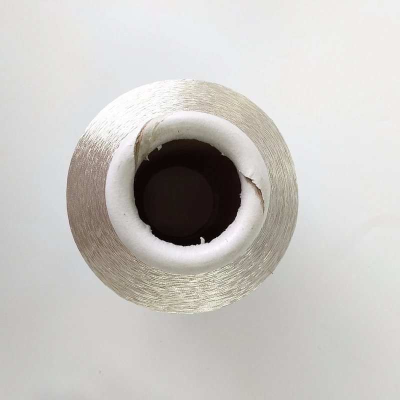 China Silver Metallic Knitting Yarn