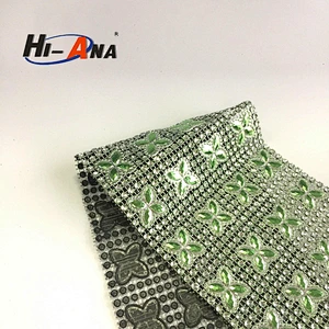hi-ana trim1 Global brands 10 year new style plastic rhinestone trimming