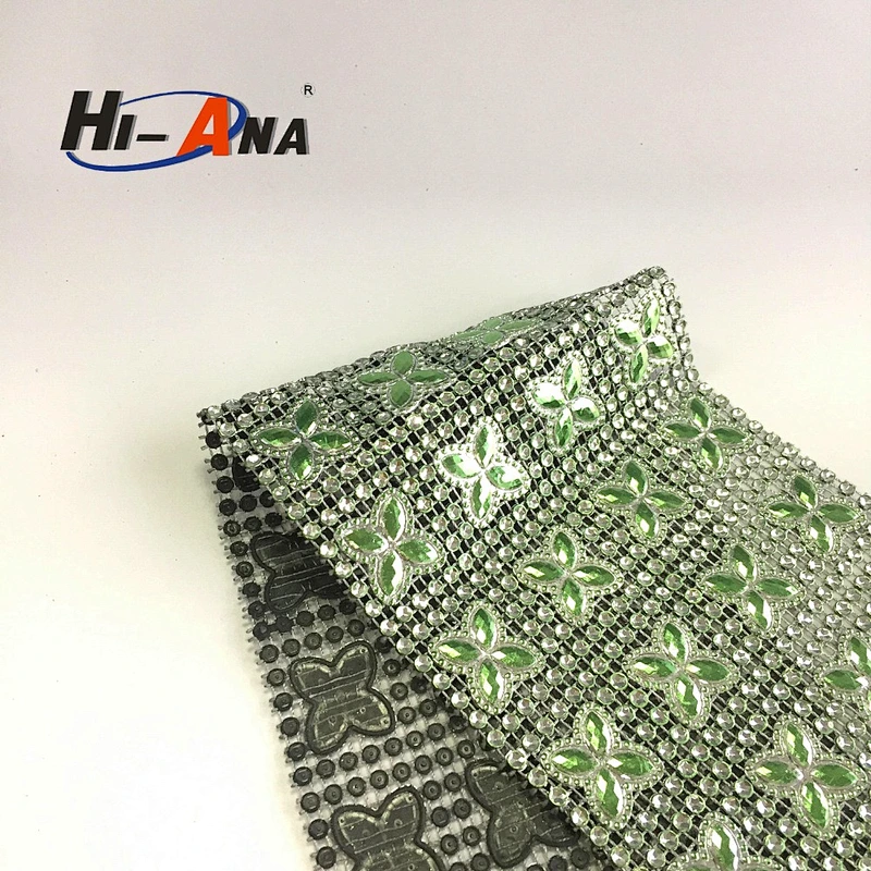 hi-ana trim1 Global brands 10 year new style plastic rhinestone trimming