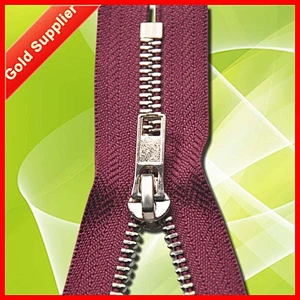 One to one order following Good supplying metal zippers for sale