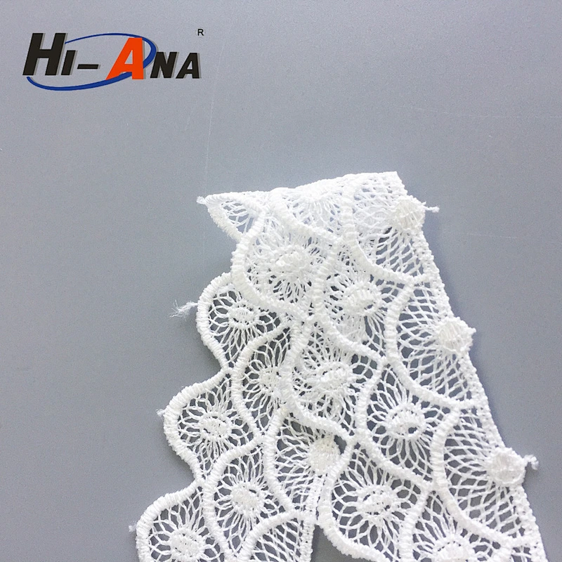 Stict QC 100% wholesale ladies bridal water soluble lace fabric