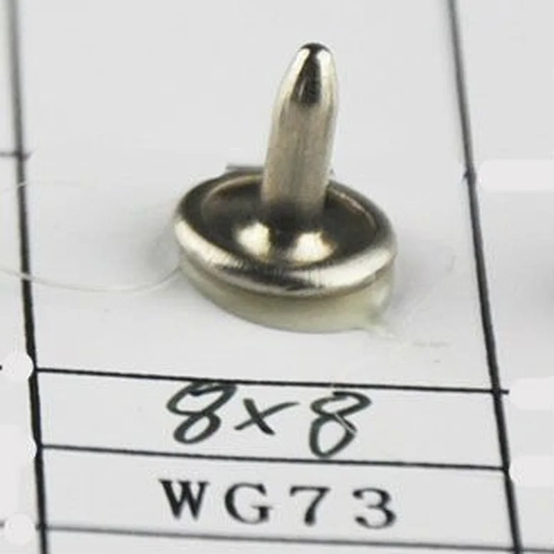 size 8x8mm metal rivet with double face China supplier