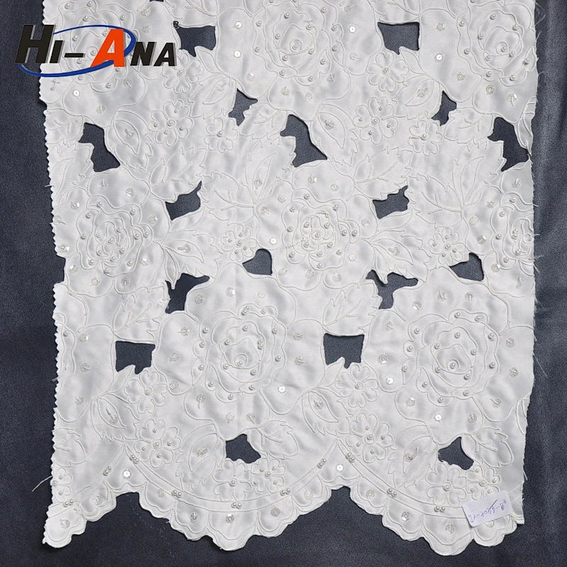 hi-ana lace1 Rapid and efficient cooperation Hot sale guipure embroidery lace fabric