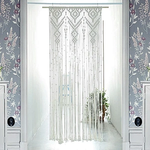 HI-ANA Pure Cotton Thread Made Wall Hanging Macrame Curtains