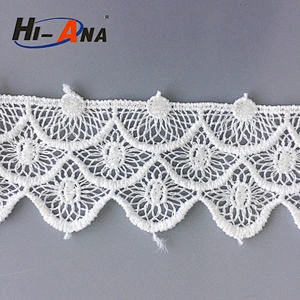 Stict QC 100% wholesale ladies bridal water soluble lace fabric