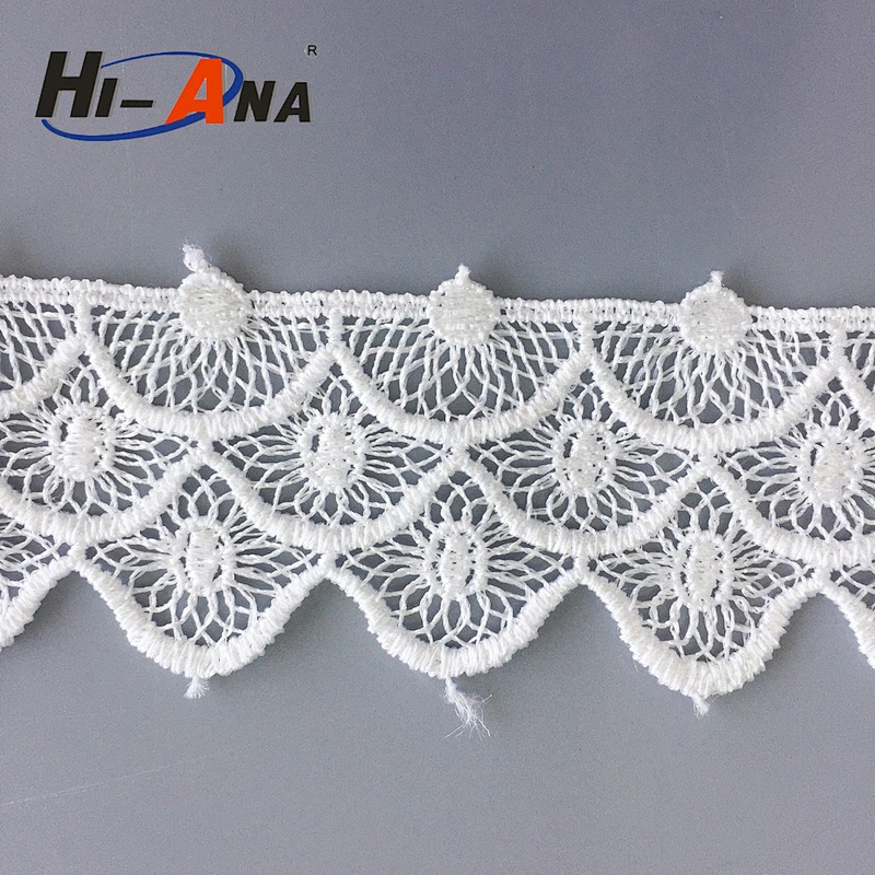 Stict QC 100% wholesale ladies bridal water soluble lace fabric