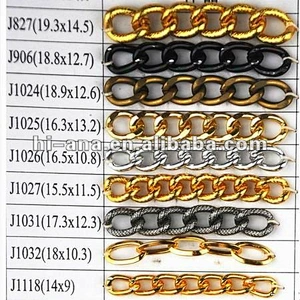 decorative alum/metal chain trim
