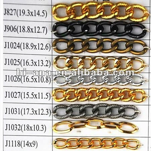 decorative alum/metal chain trim