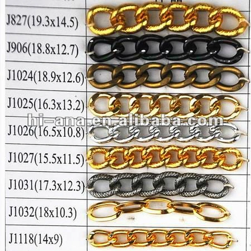 decorative alum/metal chain trim