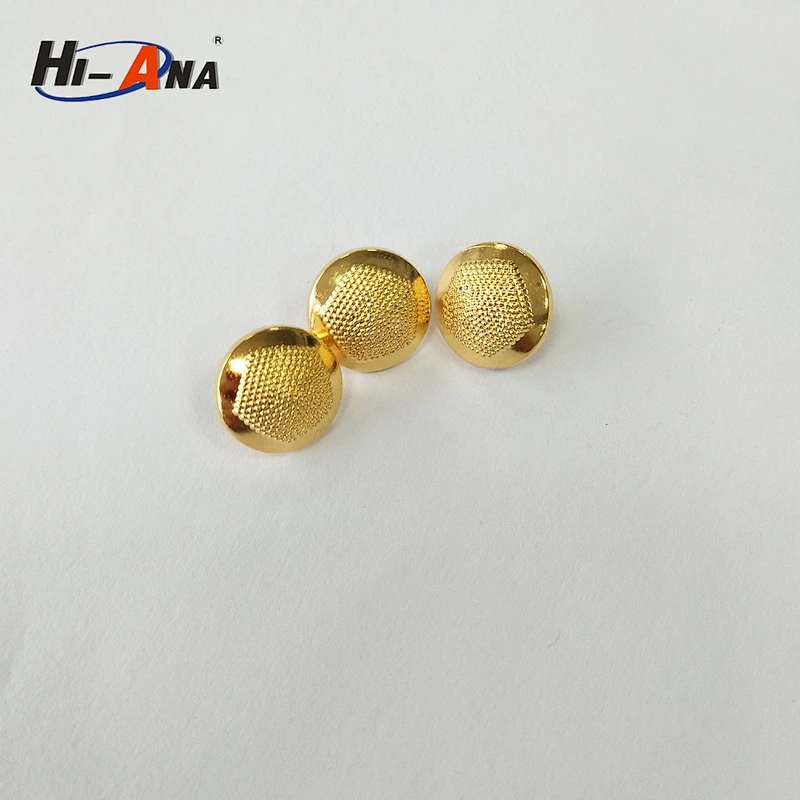 plating gold shank plastic button