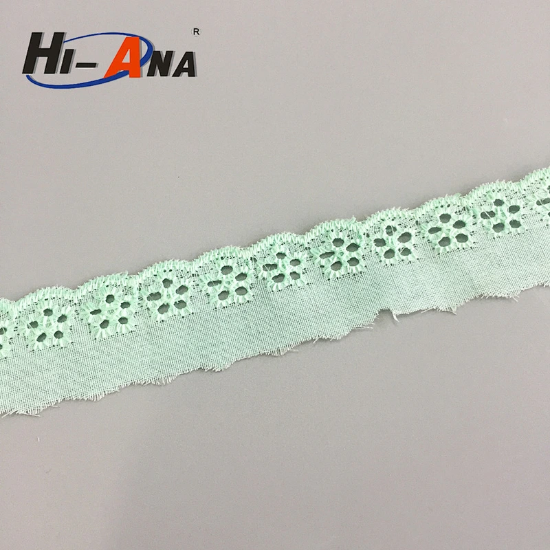 Fully stocked multi color embroidery lace trim