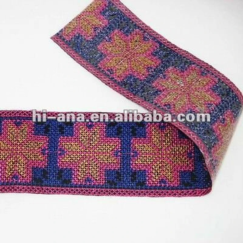 width:8cm adhesive/hot fix lace trimming China supplier