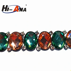 hi-ana rhinestone2 Hot products custom design Good Price rhinestone shoes chain
