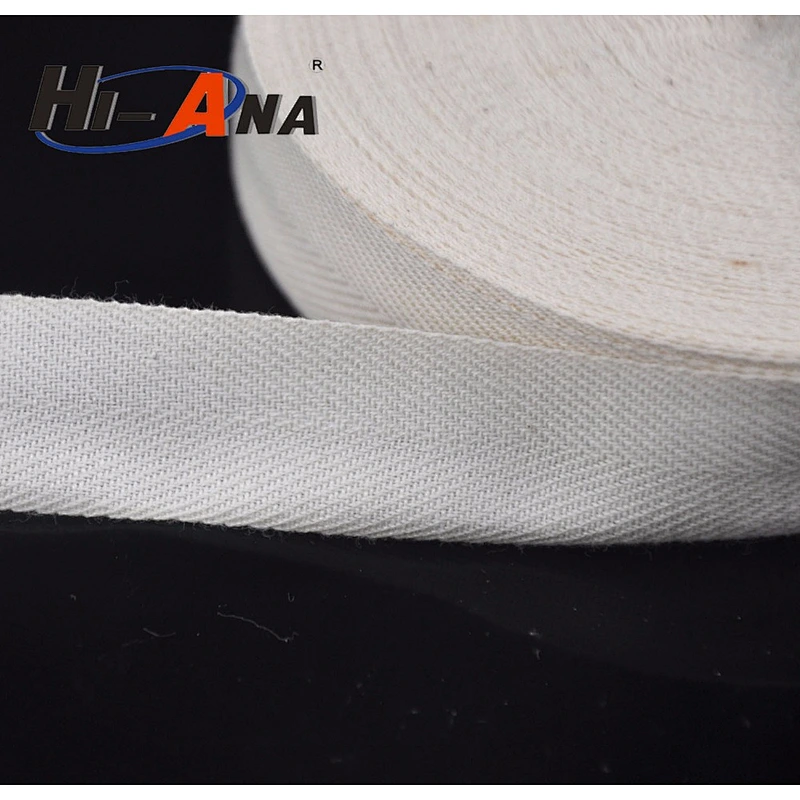 woven cotton ribbon size:1-1/2inch.100% Raw