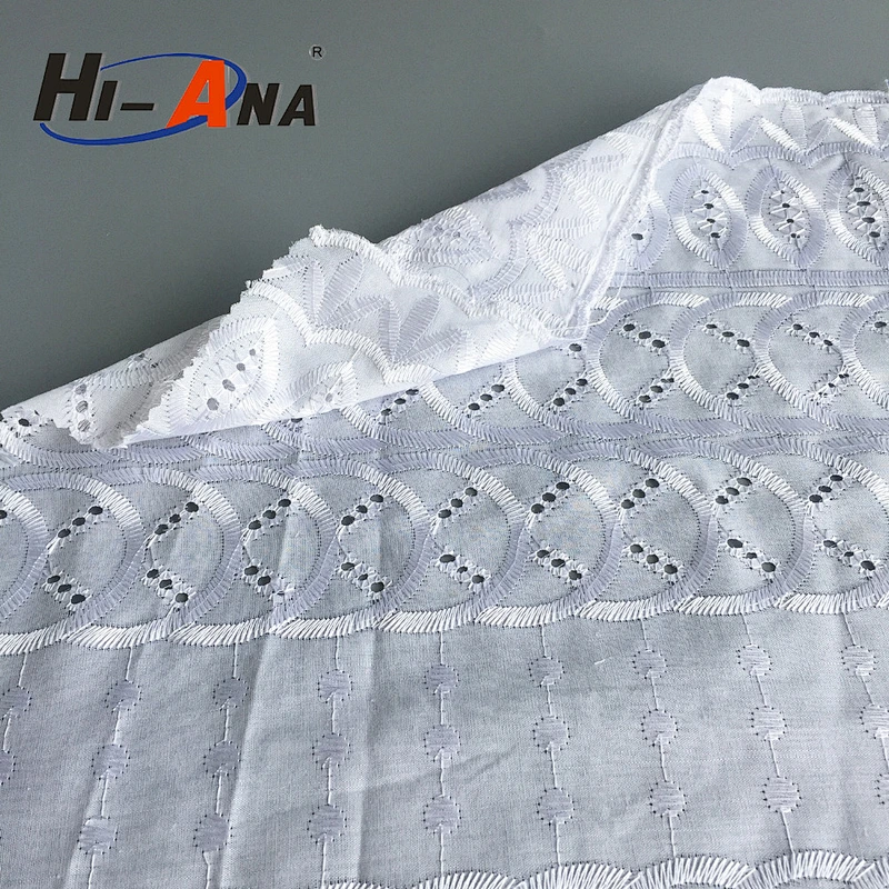 hi-ana lace3 Our factories 20 years'experience Good Price white cotton lace fabric