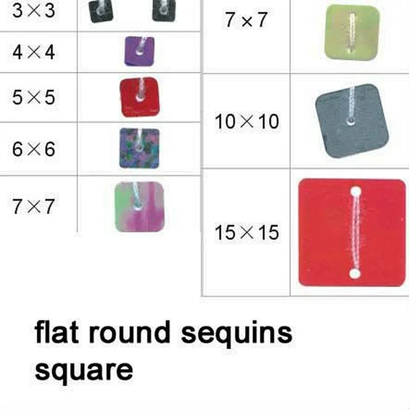 PVC SQUARE spangle sequins