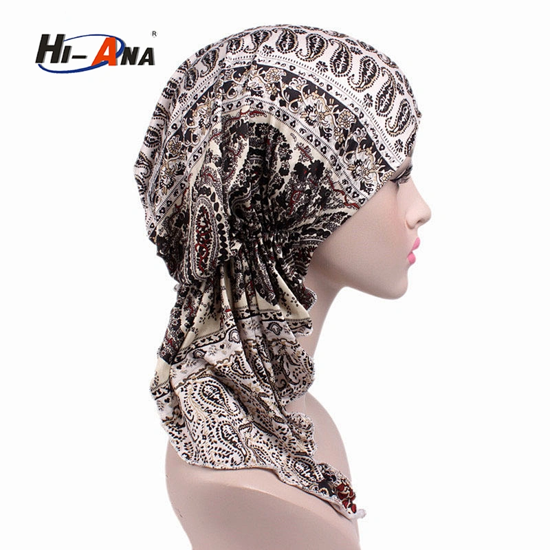 wholesale 2018 New trade two-tone braided head cap India turban hat for women