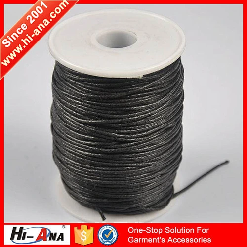 hi-ana cord3 1Stict QC 100% different style cotton wax cord