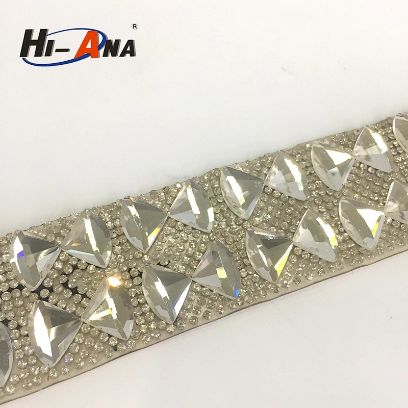 hi-ana rhinestone2 Over 95% accessories exported Top quality beaded lace trim