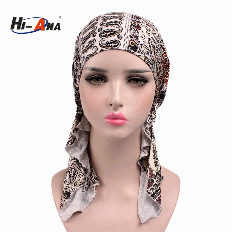 wholesale 2018 New trade two-tone braided head cap India turban hat for women