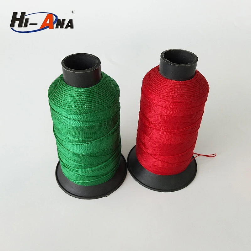 Custom made print logo Top quality nylon sewing thread