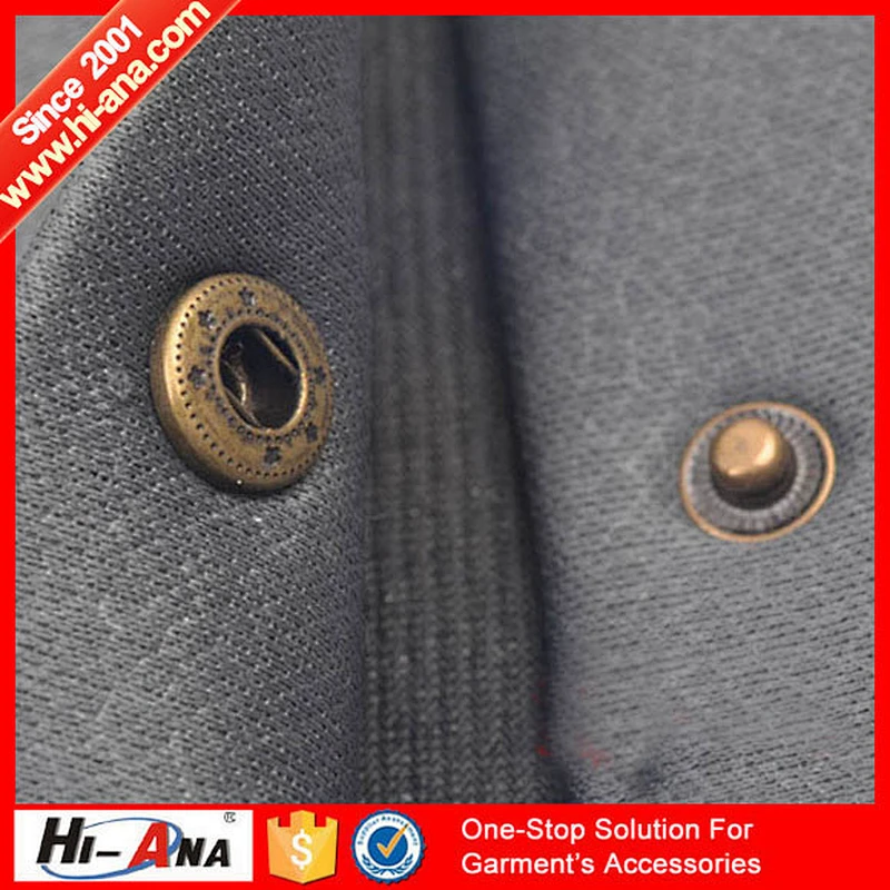 hi-ana button1 15 years factory experience High quality metal snap button