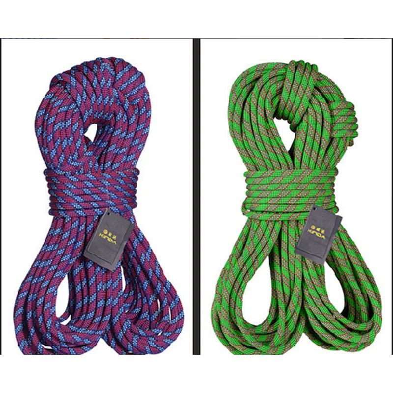 Outdoor power climbing safety rope high-altitude anti-fall insurance rope equipment