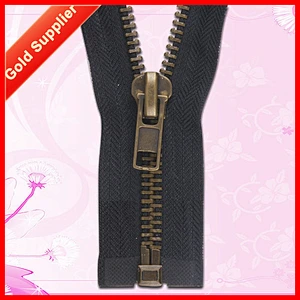 Stict QC 100% color teeth aluminum zipper