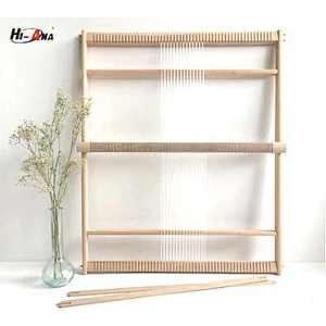 ODM OEM Customize knitting toy wooden weaving loom,Kids Children Baby Wooden Weaving Loom Toy