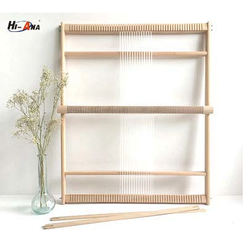 ODM OEM Customize knitting toy wooden weaving loom,Kids Children Baby Wooden Weaving Loom Toy