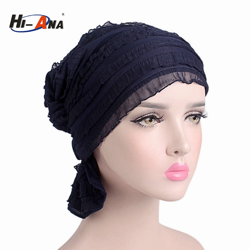 wholesale 2018 New trade two-tone braided head cap India turban hat for women