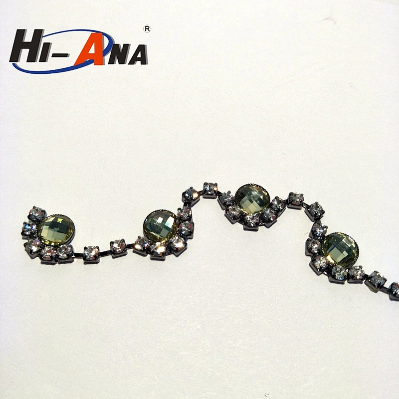 hi-ana rhinestone1 Team race and club multi color crystal rhinestone chain