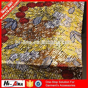 Gold Plated Hollandais Wax Print / African Cotton Fabric / Golden Wax Print Fabric