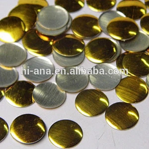 Aluminum studs for clothing