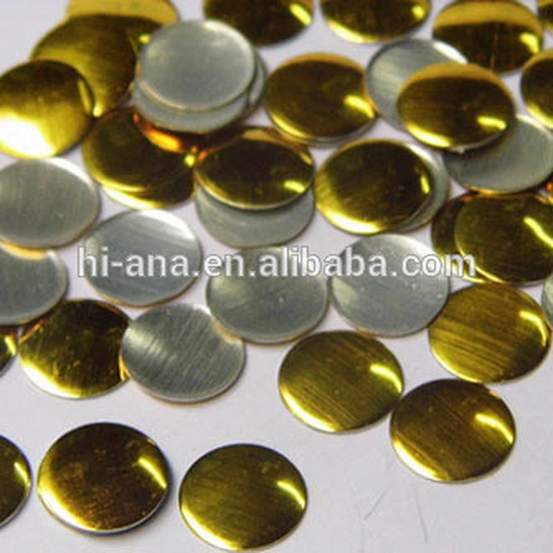 Aluminum studs for clothing