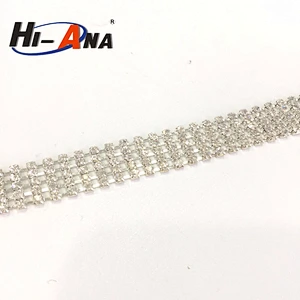 Accept OEM new products team wholesale promotional rhinestone ribbons