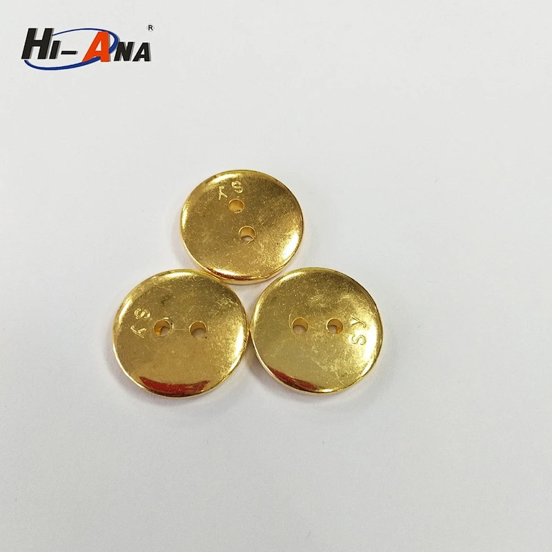 Fashionable Shirt Gold Plastic Buttons