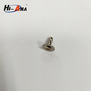 size 10x7mm metal rivet with double face and smooth style China supplier