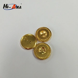 gold abs plastic plating button for coat