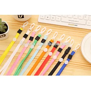 1cm plastic hook Ribbon badge lanyard lanyard gold ribbon work documents card sets with rope chest card rope