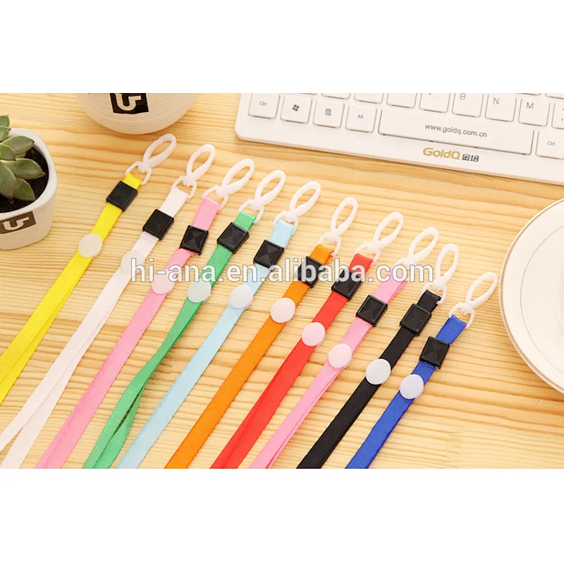 1cm plastic hook Ribbon badge lanyard lanyard gold ribbon work documents card sets with rope chest card rope